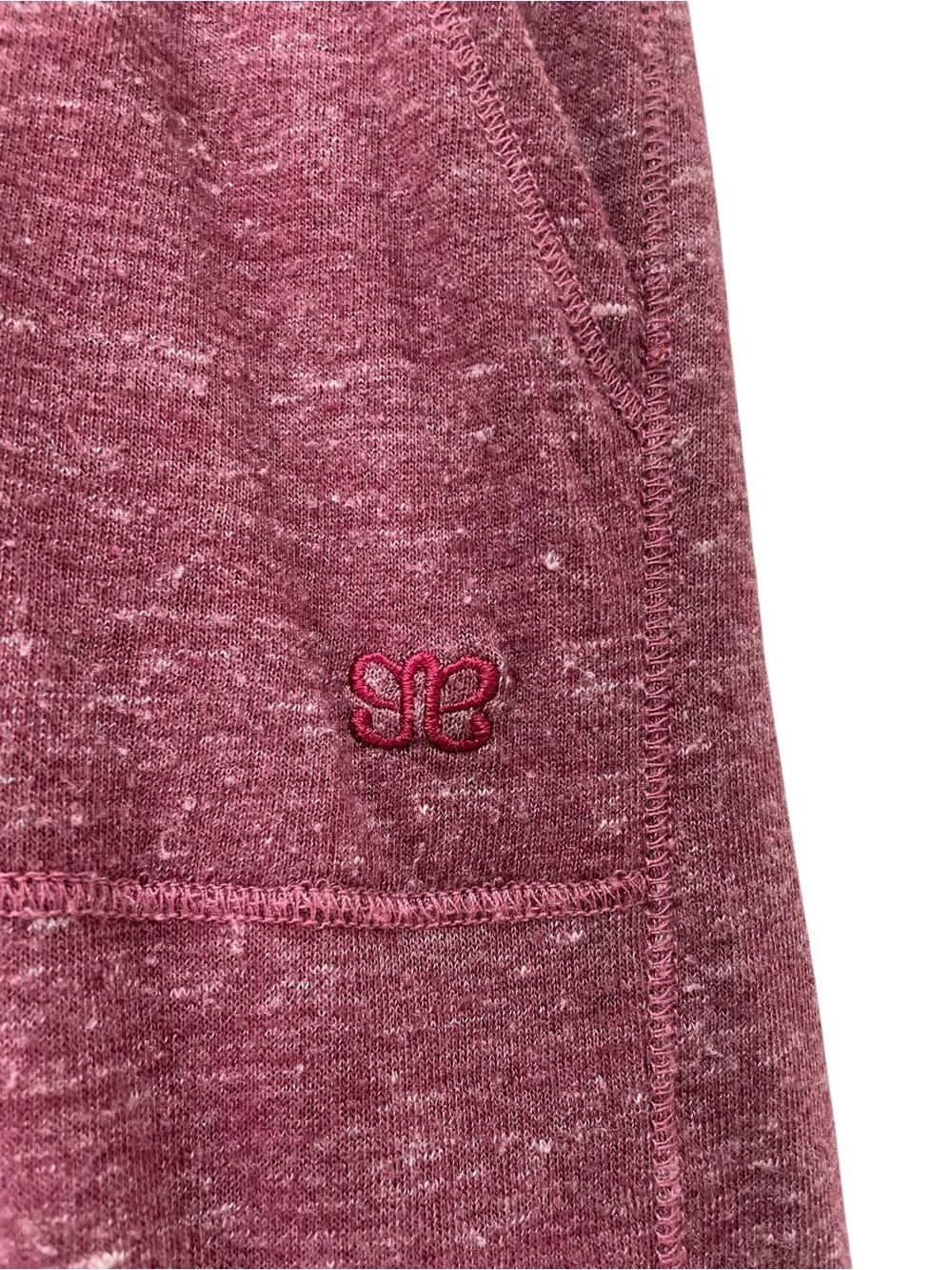 Albion Fit Cabin Fever Pajama Lounge Set Sz Medium Heather Maroon Henley Joggers